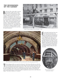 An excerpt of the book that gives background on the beginning of the New York City subway