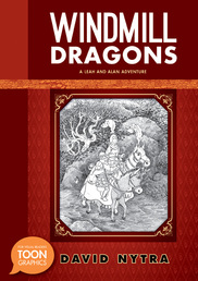 A red cover of Windmill Dragons, another publication by David Nytra