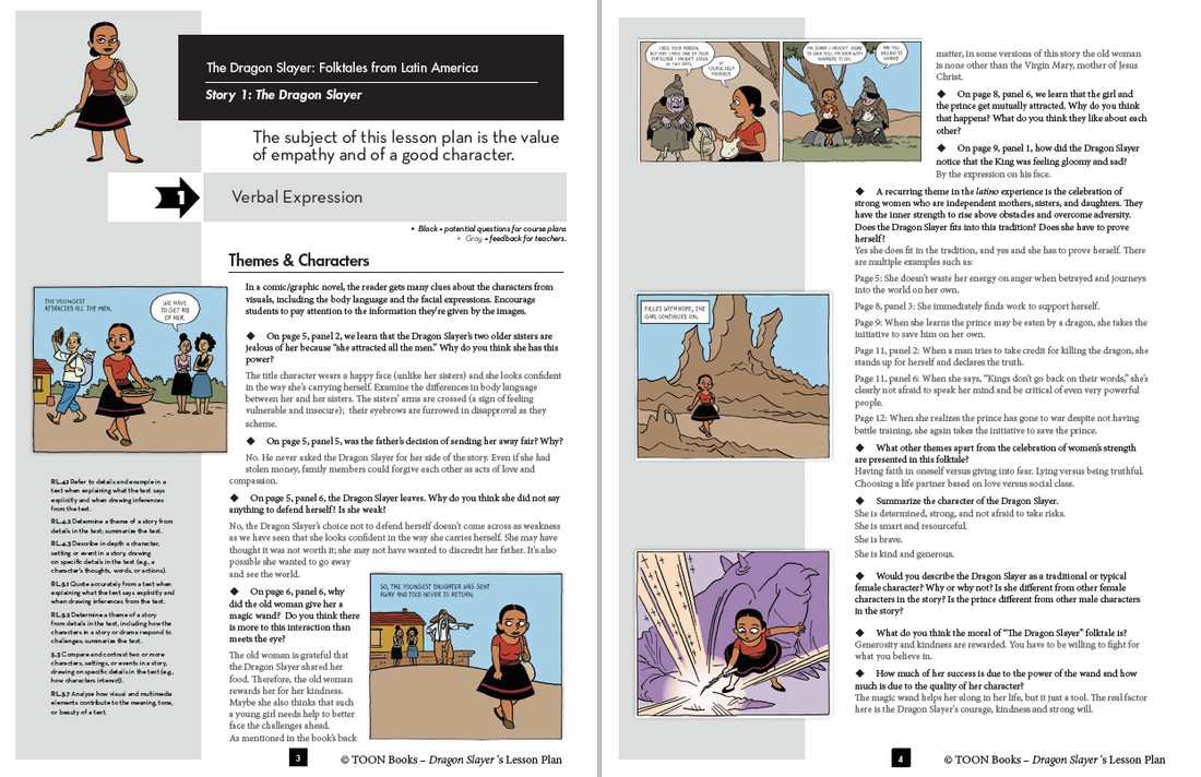 Lesson plans that accompany The Dragon Slayer: Folktales from Latin America 